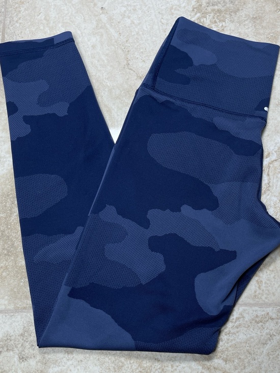 aerie Pants - Aerie Chill. Play. Move. Navy Blue Camo Leggings Size M